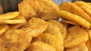 FRIED PLANTAIN CHIPS QUICK amp SIMPLE SNACK withme [upl. by Keung270]