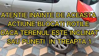 Renault Scenic Blocat  Cum deblocam frana electrica  care se actioneaza singura la oprire [upl. by Ilhsa]