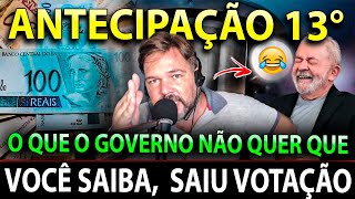 ABONO PARA APOSENTADO amp PENSIONISTAS  Um Salário MÍNIMO Antecipação 13° Saiu Votação [upl. by Babita241]