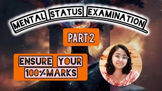 HOW TO CONDUCT MENTAL STATUS EXAMINATION  IMPORTANT TERMS🤯🥵 ENSURE 100 MARKS✌️ TYPES OF THOUGHTS [upl. by Liborio556]