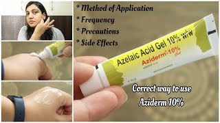 Aziderm 10 Review How to Use Aziderm 10 for Acne Scars amp Pigmentation Usage amp SideEffects [upl. by Karoly]