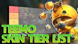 TIER LIST DAS SKINS DO TEEMO MUITO COGUMELO [upl. by Hakym]