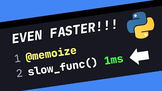 Memoization The TRUE Way To Optimize Your Code In Python [upl. by Esinet]