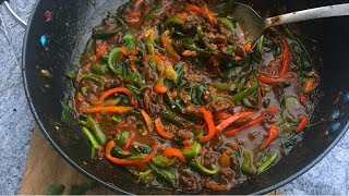 Easy Chinese Beef Stir Fry  Shredded Beef Sauce [upl. by Murrah]