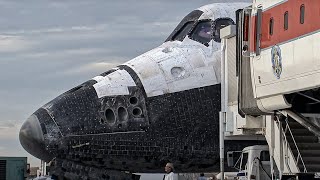 STS128 Space Shuttle Discovery landing and turnaround at NASA AFRC  Dryden Flight Research Center [upl. by Barnabe]