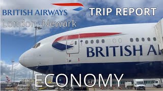 TRIP REPORT  British Airways  777 200  London Heathrow LHR to Newark EWR  Economy [upl. by Carmella]