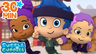 30 MINUTES of the Bubble Guppies Being Ninjas 💥  Nick Jr  BubbleGuppies [upl. by Vanzant976]