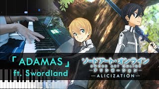 FULL ADAMAS feat Swordland  Sword Art Online Alicization OP Piano Sheets by HalcyonMusic [upl. by Alram]