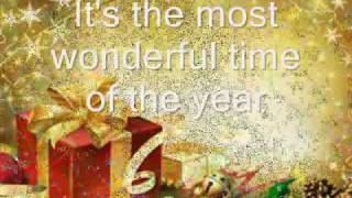 Its The Most Wonderful Time Of The Year Song  Lyrics And Slide Show [upl. by Anilas735]