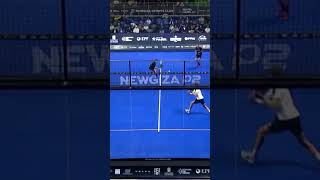 COMO LA DEVUELVE YANGUAS  padel shorts padelhighlights [upl. by Charie394]