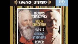 Jascha Heifetz Brahms Violin Concerto in D op 77  2nd mov [upl. by Rapsag]