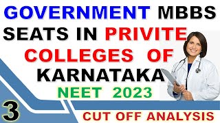 Karnataka MBBS NEET 2023 Cut Off for Private Medical Colleges  NEET Score Rank  Option Entry [upl. by Ahsimac]