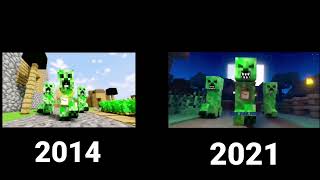 Creeper rap vs Remix 2014 VS 2021 ReSubido [upl. by Beutler430]