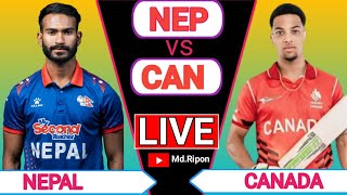 Canada vs NepalCanada T20I TriSeries 2024 live [upl. by Obocaj860]