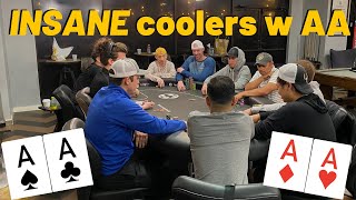 INSANE poker coolers with pocket aces UPDATED [upl. by Cavuoto892]