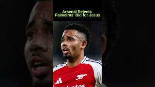 Arsenal Rejects Palmeiras Bid for Jesus Arsenal GabrielJesus PremierLeague TransferNews sports [upl. by Pooi]