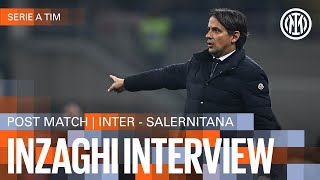 SIMONE INZAGHI INTERVIEW  INTER 40 SALERNITANA 🎙️⚫🔵 [upl. by Oirramaj]