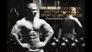 Pratimai pilvo presui krūtinei ir nugarai sportuojant namuose [upl. by Warring111]