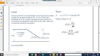 TUT0GEOSLOPE ETUDE DE LA STABILITE DUNE EXCAVATION SUR UN DEPOT DARGILE [upl. by Sorcim305]