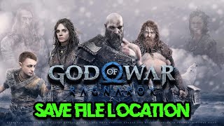 God Of War Ragnarok Where Is The Save Game Files Located On PC  Save Game Files Location Tutorial [upl. by Wandis162]