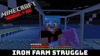 Struggling with an iron farm in Hardcore Minecraft The Loony Adventure E13 [upl. by Major713]