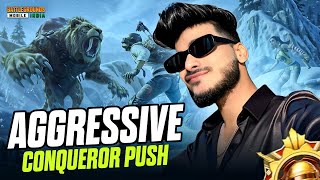 AGGRESSIVE CONQUEROR RANK PUSH DAY 1🔥 ROAD TO 100K🔥bgmishorts pubgmobile bgmilive shortsfeed [upl. by Spiros]