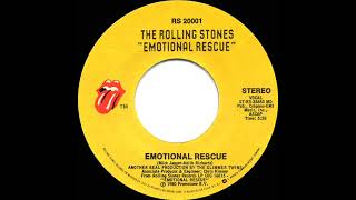 1980 HITS ARCHIVE Emotional Rescue  Rolling Stones stereo 45 [upl. by Airdnala]