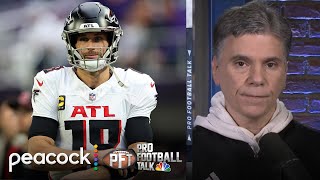 Atlanta Falcons have soul searching to do at quarterback  Pro Football Talk  NFL on NBC [upl. by Dammahum496]