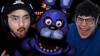 OUR FIRST TIME PLAYING FIVE NIGHTS AT FREDDYS [upl. by Nnayt]