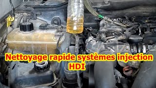 Nettoyage rapide systèmes injection HDI  تنظيف مباشر و سريع للبخاخ  mécanicien automobile mokhtar [upl. by Ahsyad]