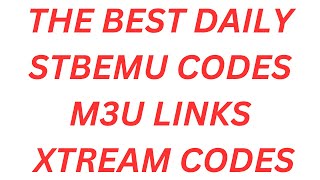 FREE STBEMU MAC CODES 2024 2025 2026 M3U LINKS XTREAM CODES FIRESTICK ANDROID UNLIMITED [upl. by Nairehs]