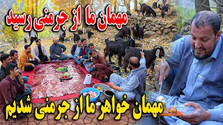 امروز مهمان خواهر ما از جرمنی شدیم  حمله بز ها بالای ماما سالم سر دستر خوان😁😇 [upl. by Stamata]