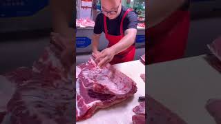 Fillet the pork ribs kerofoodies shorts meat [upl. by Yleak]