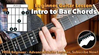 How to REALLY Play Bar Chords  A Beginner Guitar Tutorial [upl. by Ssyla]