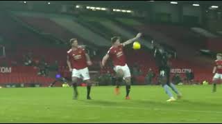 Eric Bailly Manchester United last minute block against Aston Villa [upl. by Zephaniah]