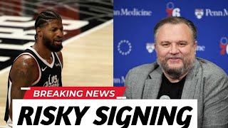 Daryl Morey admits 76ers signing of exClippers star Paul George was a risky move [upl. by Retniw]