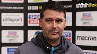 INTERVIEW  David Healy postmatch vs Newry City AFC  160324 [upl. by Kannry809]