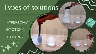 Solutions Hypertonic Hypotonic and Isotonic made easy [upl. by Terence]