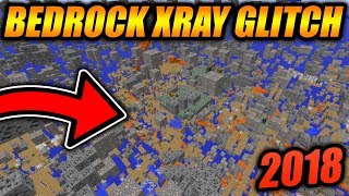 BEST WORKING XRAY GLITCH FOR MINECRAFT BEDROCK EDITION  Minecraft Bedrock Edition XRAY GLITCH 2018 [upl. by Waiter410]