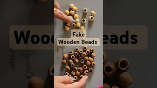 DIY Wooden Beads shorts diy youtubeshorts craft art ytshort handmade Kalyaniscorner [upl. by Merri]