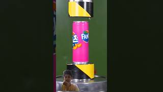 Soda can vs Hydraulic press 100 ton hydraulicpress viralvideo satisfying crushing shorts [upl. by Ignazio]