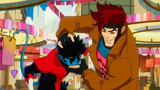 Nightcrawler le da consejos a Gambito  XMEN 97 Episodio 5 [upl. by Aisatsan72]