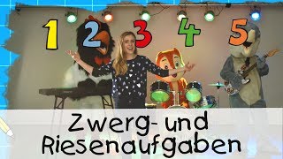 🐶 Zwerg und Riesenaufgaben  Mathe Lernlieder mit Marie Wegener  Kinderlieder [upl. by Lenna242]