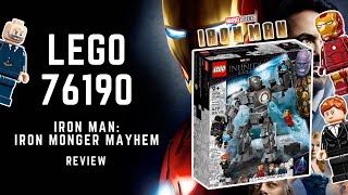 LEGO 76190  Iron Man Iron Monger Mayhem  Review [upl. by Eahsram495]