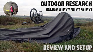 Outdoor Research OR Helium Bivvy review and setup [upl. by Harehs]