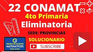 CONAMAT ELIMINATORIA 2019  4TO PRIM  PROVINCIA [upl. by Naiva538]