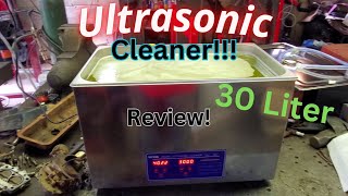 Vevorcom 30 Liter Ultrasonic Cleaner Review [upl. by Ilamad]