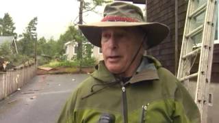 Tornado damages homes businesses in Manzanita along Oregon Coast [upl. by Adiahs]