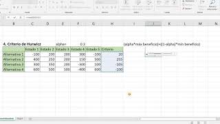 Decisiones bajo incertidumbre en Excel 33 [upl. by Aeneus]