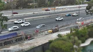 Warringah Freeway Upgrade time lapse  Sunday 15 September 2024 [upl. by Anna-Diana]